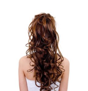Mid-Back Brown U-Cut With Swoopy Layers
